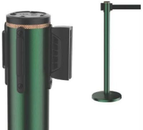 Pearl Green Retractable Belt Barrier Stanchion